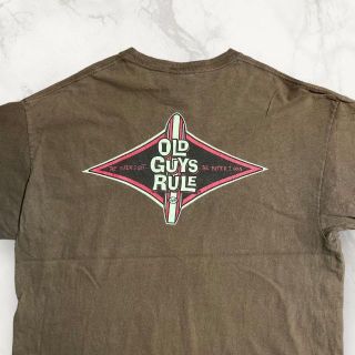 JAS OLD GUYS RULE 茶色 オールドガイズルール　アメリカ　T(Tシャツ/カットソー(半袖/袖なし))