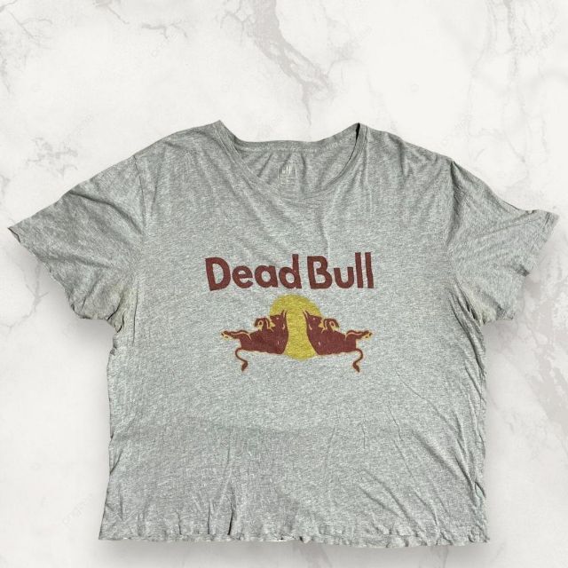 JAD  ビンテージ   グレー デッドブル　Dead Bull　ネタ Tシャツ メンズのトップス(Tシャツ/カットソー(半袖/袖なし))の商品写真