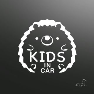 キッズインカー☆ハリネズミ【練習ステッカー付】キッズオンボードkidsincar(車外アクセサリ)