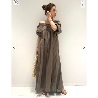 Plage - Plage 新品☆ コットン ハンドタックワンピース 36サイズ☆の