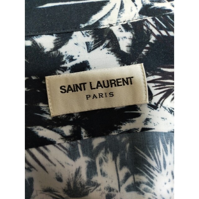 Saint Laurent PARIS 16SS ボタニカル柄 シャツ