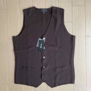 スーツカンパニー(THE SUIT COMPANY)のユニバーサルランゲージ　ミラノリブ ニットジレZEGNA BARUFFA新品　M(ベスト)