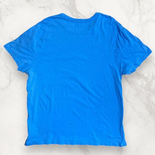 HZV ビンテージ  青 カレッジ　スクールT　ゴッドファーザー　ロゴ Tシャツ メンズのトップス(Tシャツ/カットソー(半袖/袖なし))の商品写真