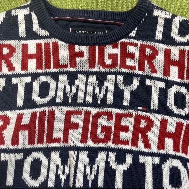 TOMMY HILFIGER(トミーヒルフィガー)のトミーヒルフィガー ニットセーター 美品 キッズ/ベビー/マタニティのキッズ服男の子用(90cm~)(ニット)の商品写真