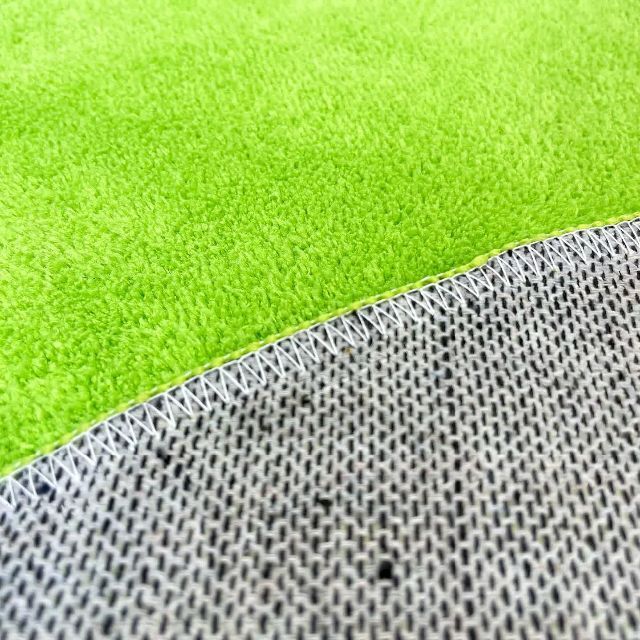 【色: グリーン】カーペット ラグ ラグマット HOUSERAN 洗える 絨毯 3