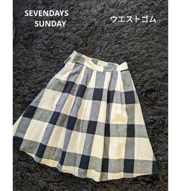 SEVENDAYS=SUNDAY(セブンデイズサンデイ)の★SEVENDAYSDAYS/セブンデイズサンデイ★チェックスカート レディースのスカート(ひざ丈スカート)の商品写真