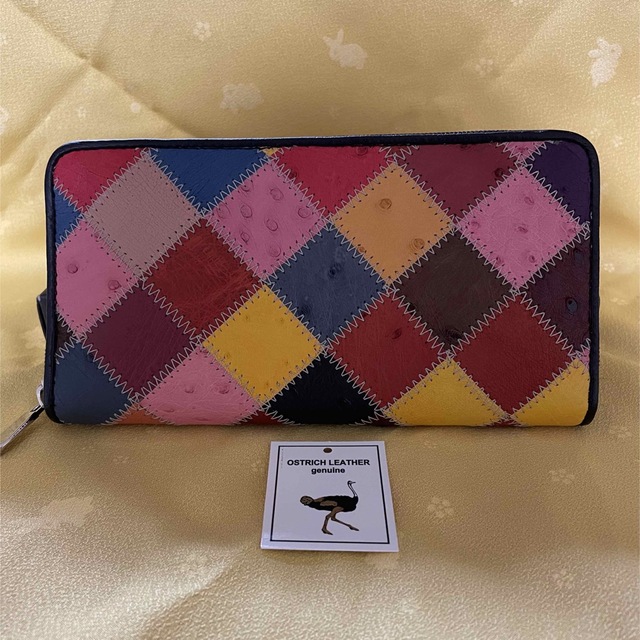 OSTRICH(オーストリッチ)のオーストリッチ　パッチワーク長財布 レディースのファッション小物(財布)の商品写真