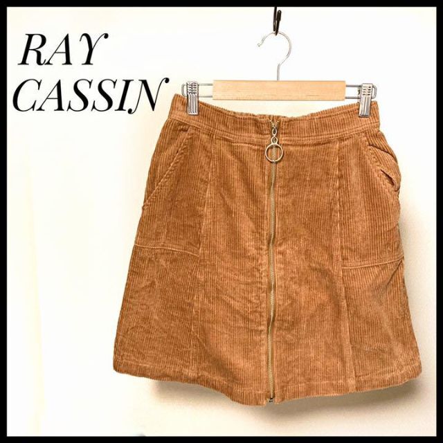 RAY CASSIN FAVORI(レイカズンフェバリ)のレイカズン　ひざ丈スカート　ミニスカート　コーデュロイスカート レディースのスカート(ひざ丈スカート)の商品写真