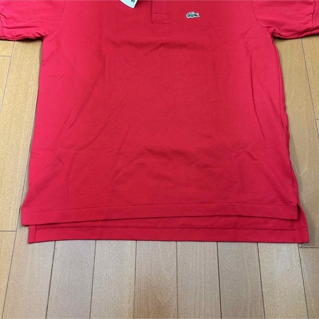 LACOSTE(ラコステ)の新品 90s LACOSTE 半袖ポロシャツ 赤 メンズのトップス(ポロシャツ)の商品写真