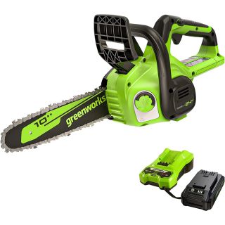 Greenworks 24V充電式電動チェーンソー ガイドバー25cm (工具/メンテナンス)