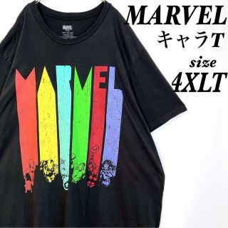 マーベル(MARVEL)のマーベル Tシャツ オーバーサイズ キャラT プリントTシャツ ブラック 古着(Tシャツ/カットソー(半袖/袖なし))