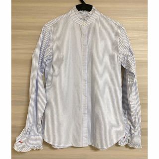 ユニクロ(UNIQLO)のユニクロ　イネス　コットンフリルシャツ（長袖）(シャツ/ブラウス(長袖/七分))