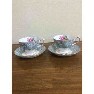 ロイヤルアルバート(ROYAL ALBERT)のロイヤルアルバート　エンチャントメントのカップソーサ2客(食器)