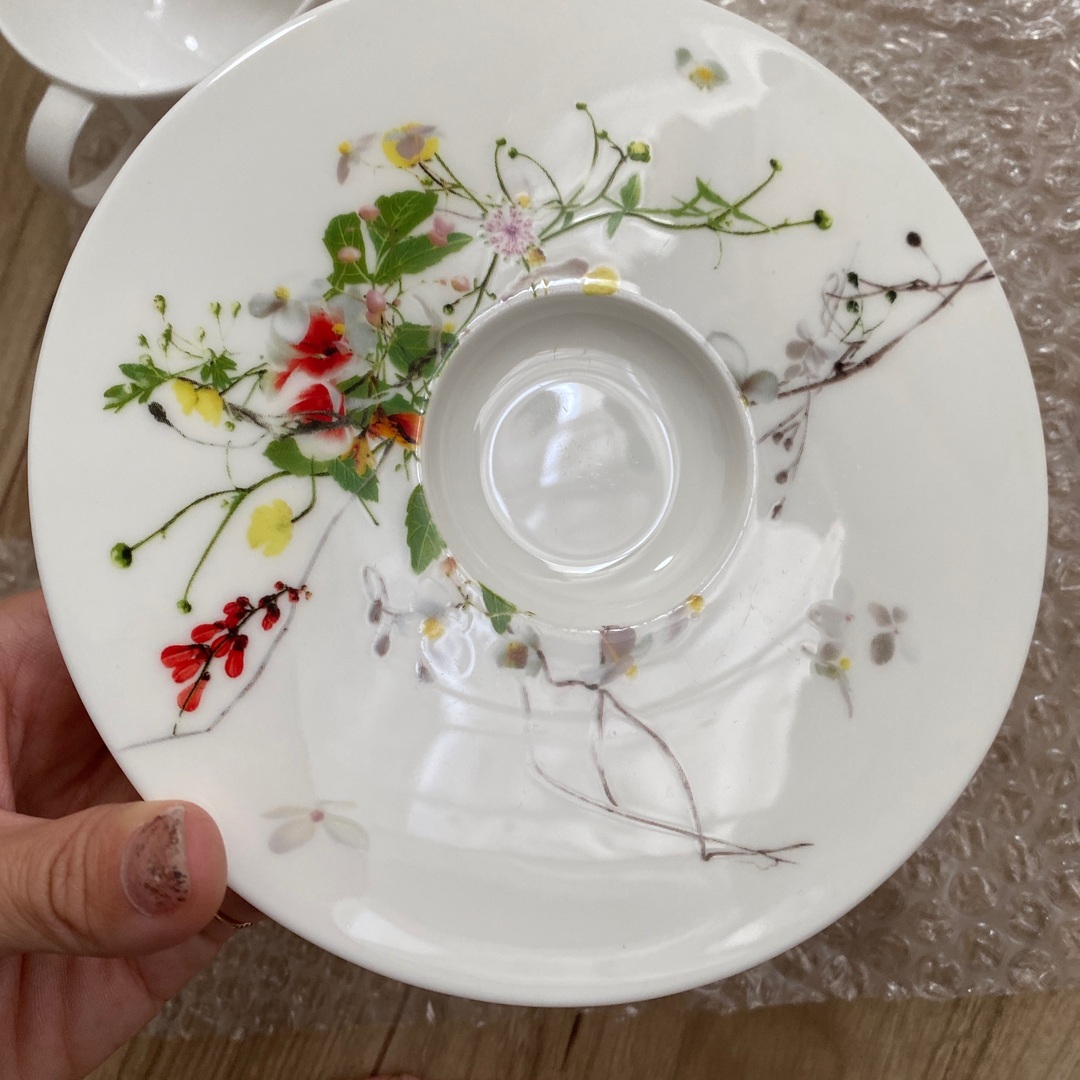 Rosenthal(ローゼンタール)のFleur Sauvages 野花　カップ　ソーサー　ティー　紅茶　珈琲 インテリア/住まい/日用品のキッチン/食器(食器)の商品写真