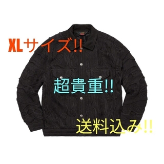 シュプリーム(Supreme)のSupreme Coogi Trucker Jacket ブラック XLサイズ(Gジャン/デニムジャケット)
