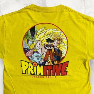 HZH ビンテージ   黄色 ドラゴンボール　悟空　フリーザ　セル Tシャツ(Tシャツ/カットソー(半袖/袖なし))