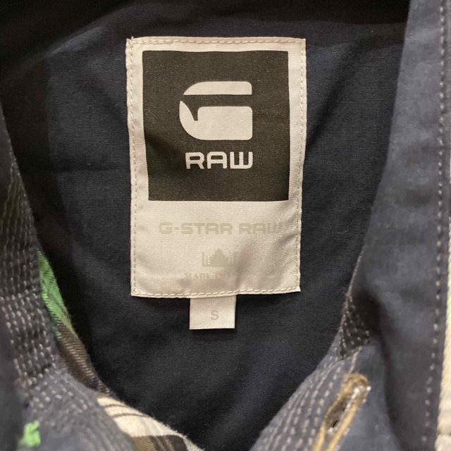 G-STAR RAW(ジースター)の美品送料込み　ジースターロー　半袖チェックシャツ　S メンズのトップス(シャツ)の商品写真