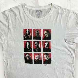 HYS ビンテージ   白 slipknot　スリップノット　バンド Tシャツ(Tシャツ/カットソー(半袖/袖なし))