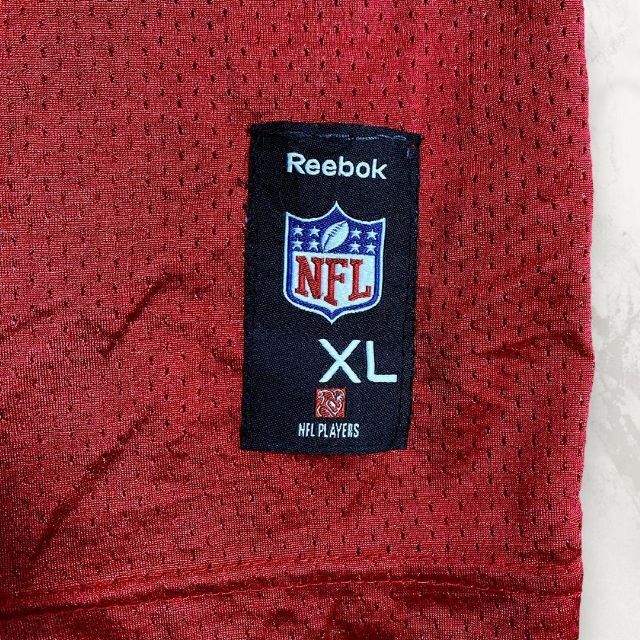 HYR NFL 赤 リーボック　10　メッシュ　ゲームシャツ Tシャツ メンズのトップス(Tシャツ/カットソー(半袖/袖なし))の商品写真