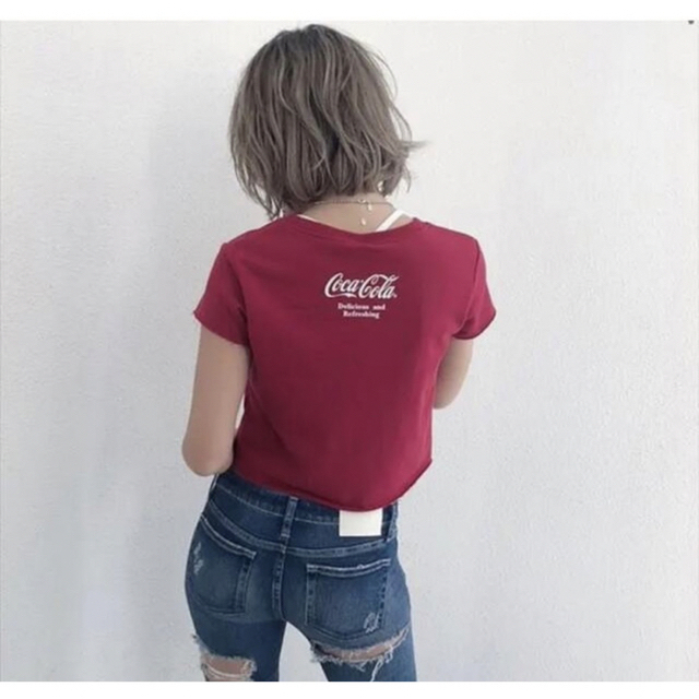 GYDA(ジェイダ)の【値下げ】GYDA コカコーラTシャツ レディースのトップス(Tシャツ(半袖/袖なし))の商品写真