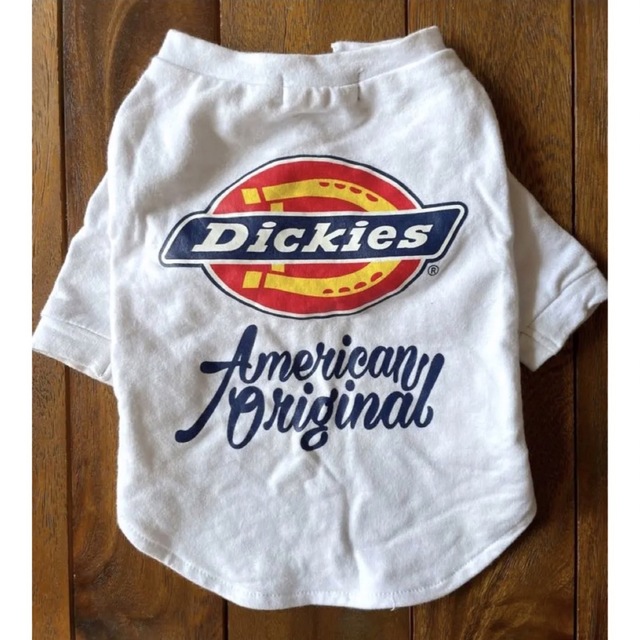 ディッキーズ Dickies ロゴ 長袖Tシャツ ホワイト 犬 服 ドッグウェア その他のペット用品(犬)の商品写真