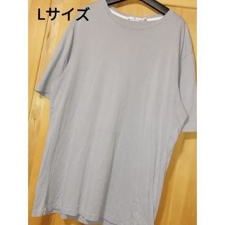 ユニクロ(UNIQLO)のUNIQLO+J　Lサイズ　スピーマコットンタックTシャツ　グレー(Tシャツ/カットソー(半袖/袖なし))