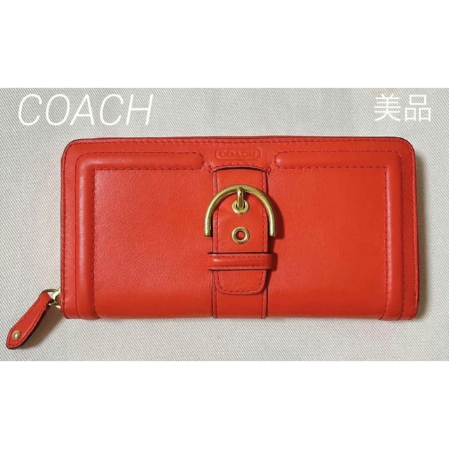 COACH(コーチ)の美品  COACH コーチ 長財布 ジップアラウンド レディースのファッション小物(財布)の商品写真