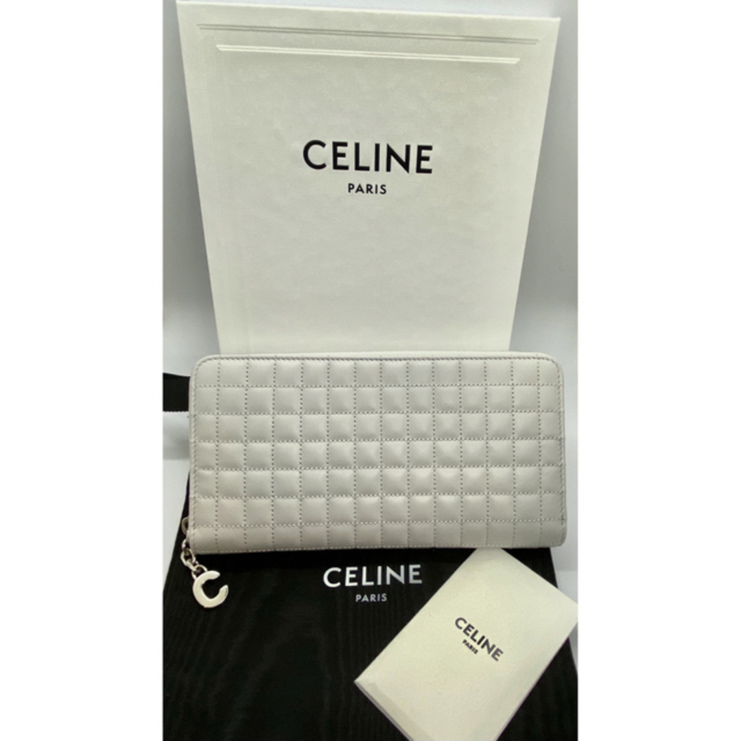 【新品】CELINE セリーヌ 長財布 Cチェーン ラージジップウォレット