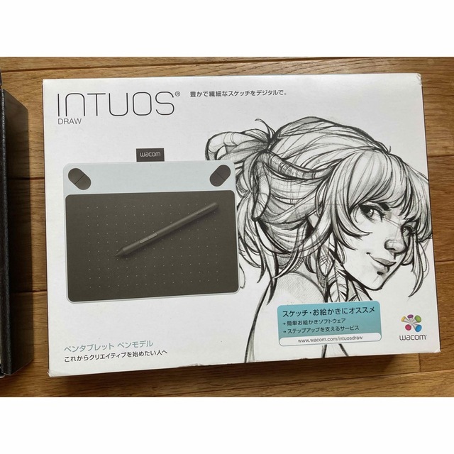 Wacom(ワコム)のワコム Intuos Draw ペン入力専用 お絵描き入門モデル Sサイズ ホ… スマホ/家電/カメラのPC/タブレット(タブレット)の商品写真