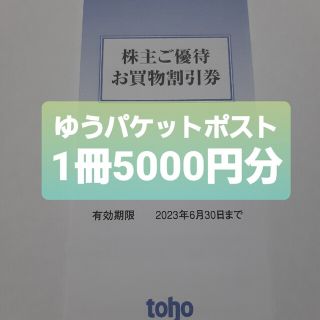 トーホー　株主優待　5000円分(ショッピング)