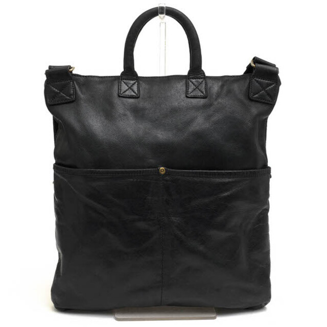 美品 BEAU DESSIN(ボーデッサン)イントレチャート トートバッグ black-