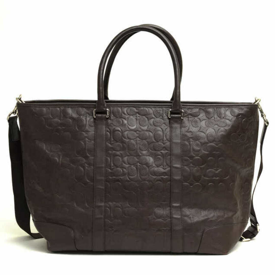 コーチ／COACH バッグ トートバッグ 鞄 ハンドバッグ メンズ 男性 男性用レザー 革 本革 F71138 Heritage Web  Leather Embossed C Weekend Tote ヘリテージ ウェブ レザー エンボスド C ウィークエンド トート シグネチャー柄  2WAY