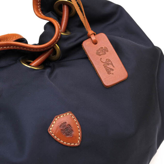 フェリージ／Felisi バッグ ハンドバッグ 鞄 トートバッグ レディース 女性 女性用ナイロン レザー 革 本革 ネイビー 紺 10-55 肩掛け  ワンショルダーバッグ