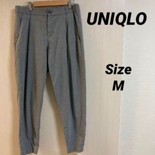 ユニクロ(UNIQLO)の20a461 ユニクロ レディース　スラックス　フォーマル　パンツ　グレー(チノパン)