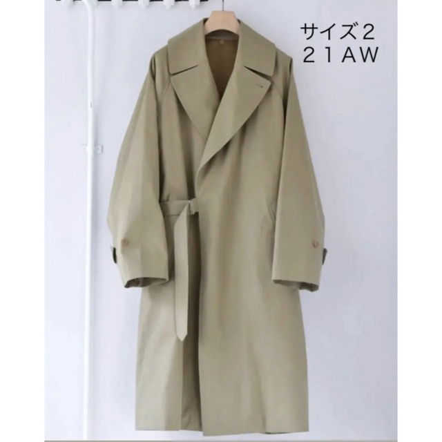 COMOLI(コモリ) コットンギャバ タイロッケンコート 21aw サイズ2-