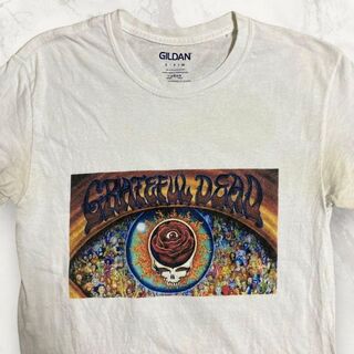HXY GILDAN ビンテージ   白 グレイトフル・デッド　バンド Tシャツ(Tシャツ/カットソー(半袖/袖なし))