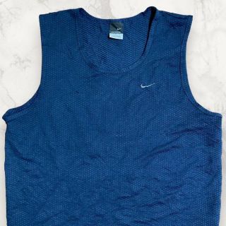 HXF NIKE ネイビー ナイキ　ワンポイント　スウッシュ タンクトップ(Tシャツ/カットソー(半袖/袖なし))