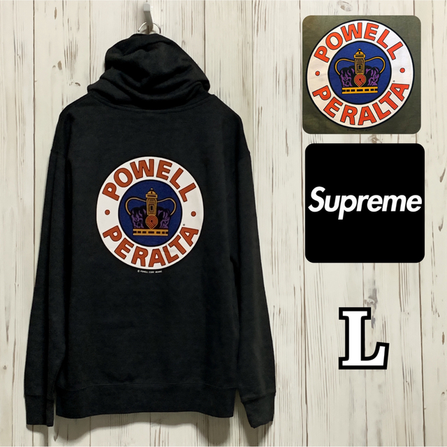 POWELL PERALTA ／SUPREMEプルオーバーフードスウェット