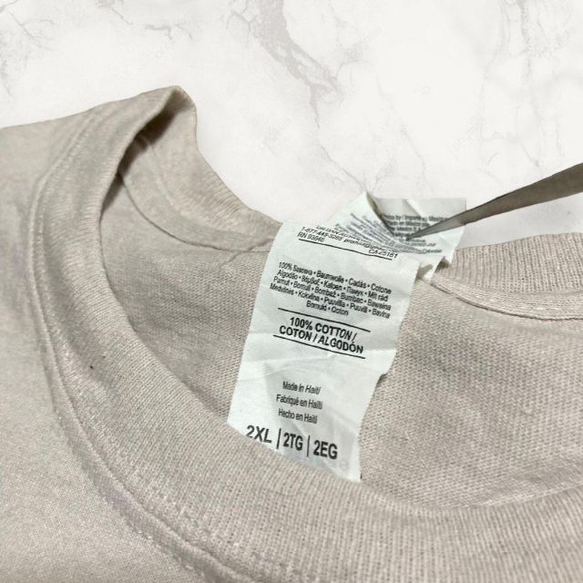 HWM ビンテージ 90s  茶色 ベルトテック　レタリング　企業 Tシャツ メンズのトップス(Tシャツ/カットソー(半袖/袖なし))の商品写真