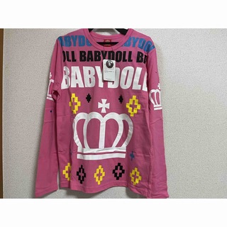 ベビードール(BABYDOLL)の新品　BABYDOLL 　ロンＴ　S　ピンク　長袖　　ベビードール(Tシャツ(長袖/七分))