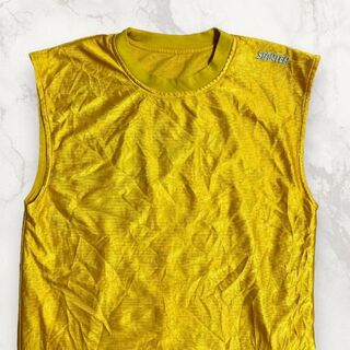 HVH STARTER   黄色 スターター　ワンポイント　光沢 ゲームシャツ(Tシャツ/カットソー(半袖/袖なし))
