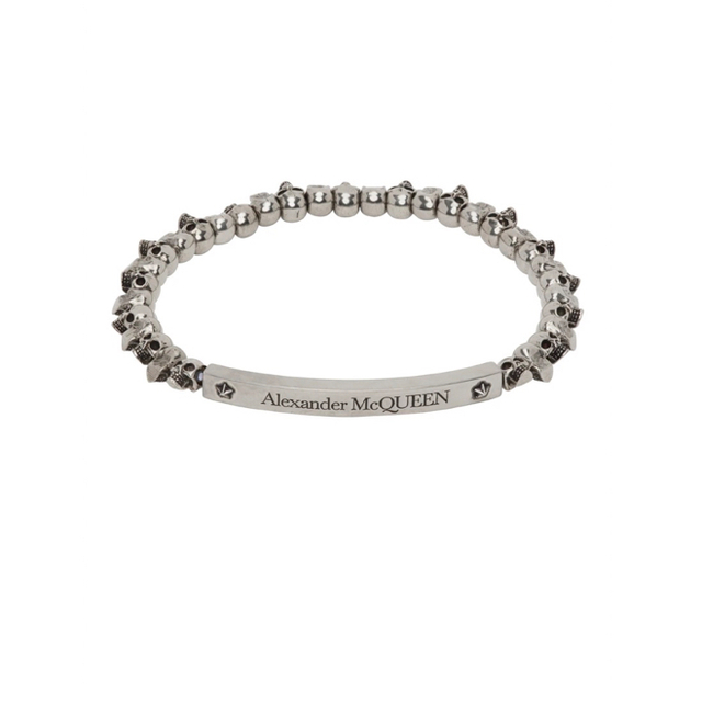 ALEXANDER MCQUEEN シルバー スカル ブレスレット 新品未使用