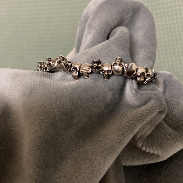 ALEXANDER MCQUEEN シルバー スカル ブレスレット 新品未使用