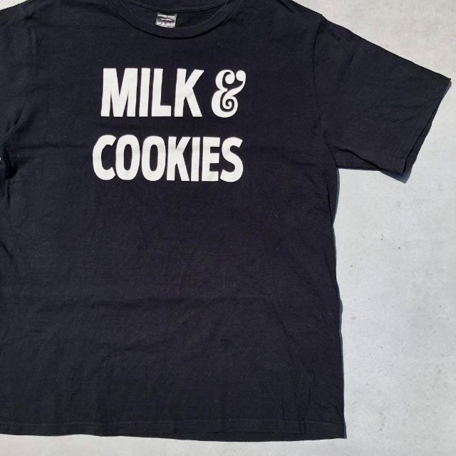 ナンバーナイン MILK & COOKIES 半袖 Tシャツ Lサイズ相当 黒色 正規品