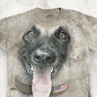 HUT THE MOUNTAIN ザマウンテン　犬　アニマル　アメリカ Tシャツ(Tシャツ/カットソー(半袖/袖なし))