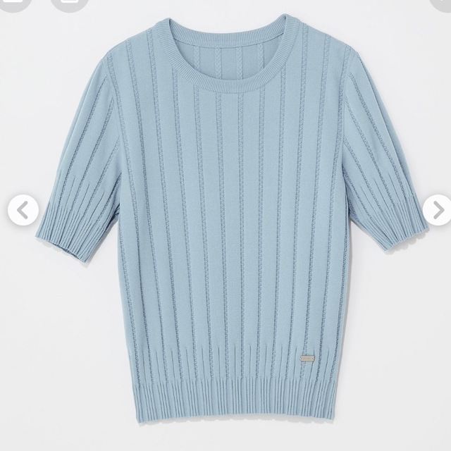 FOXEY(フォクシー)のFOXEY フォクシー　Knit top Strata サマーニット レディースのトップス(カットソー(半袖/袖なし))の商品写真