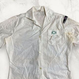 HVR ビンテージ 90s  白 ガールスカウト　制服　ポケット 半袖　シャツ(シャツ)