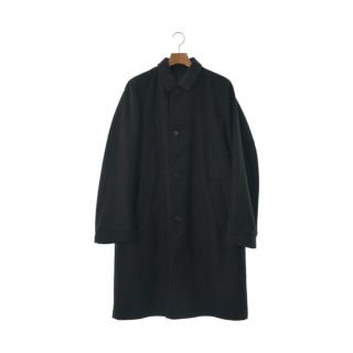 ドリスヴァンノッテン(DRIES VAN NOTEN)のDRIES VAN NOTEN ステンカラーコート 48(L位) 黒 【古着】【中古】(ステンカラーコート)