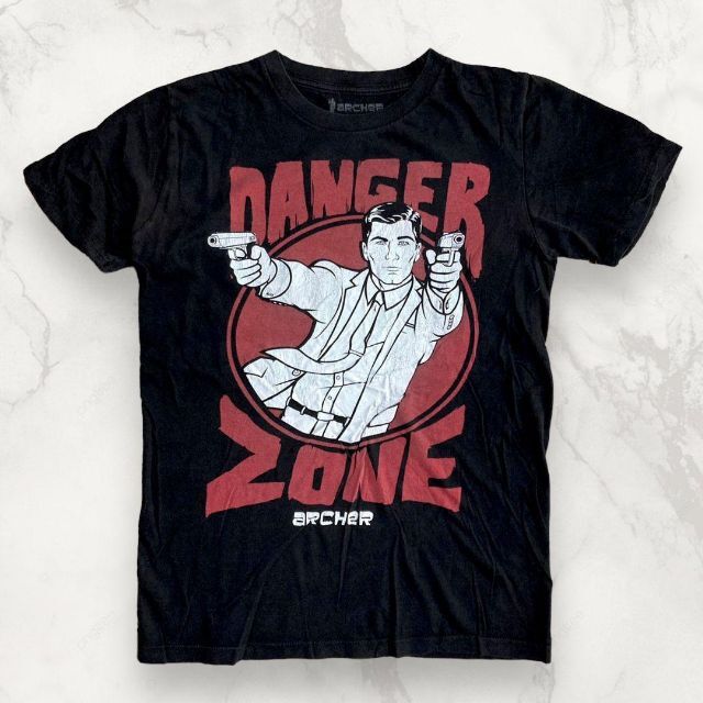HTR 90s 00s  黒 DANGER ZONE　デンジャーゾーン Tシャツ メンズのトップス(Tシャツ/カットソー(半袖/袖なし))の商品写真