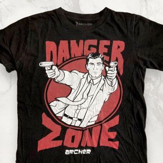 HTR 90s 00s  黒 DANGER ZONE　デンジャーゾーン Tシャツ(Tシャツ/カットソー(半袖/袖なし))